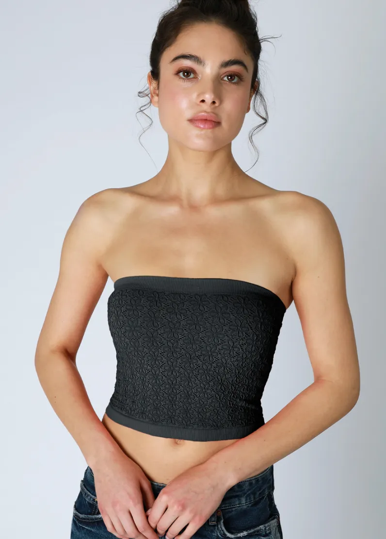 Floral Lace Tube Top