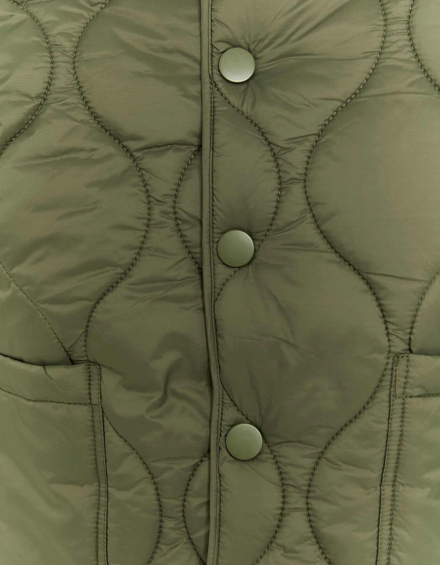 Khaki Light Padded Shacket