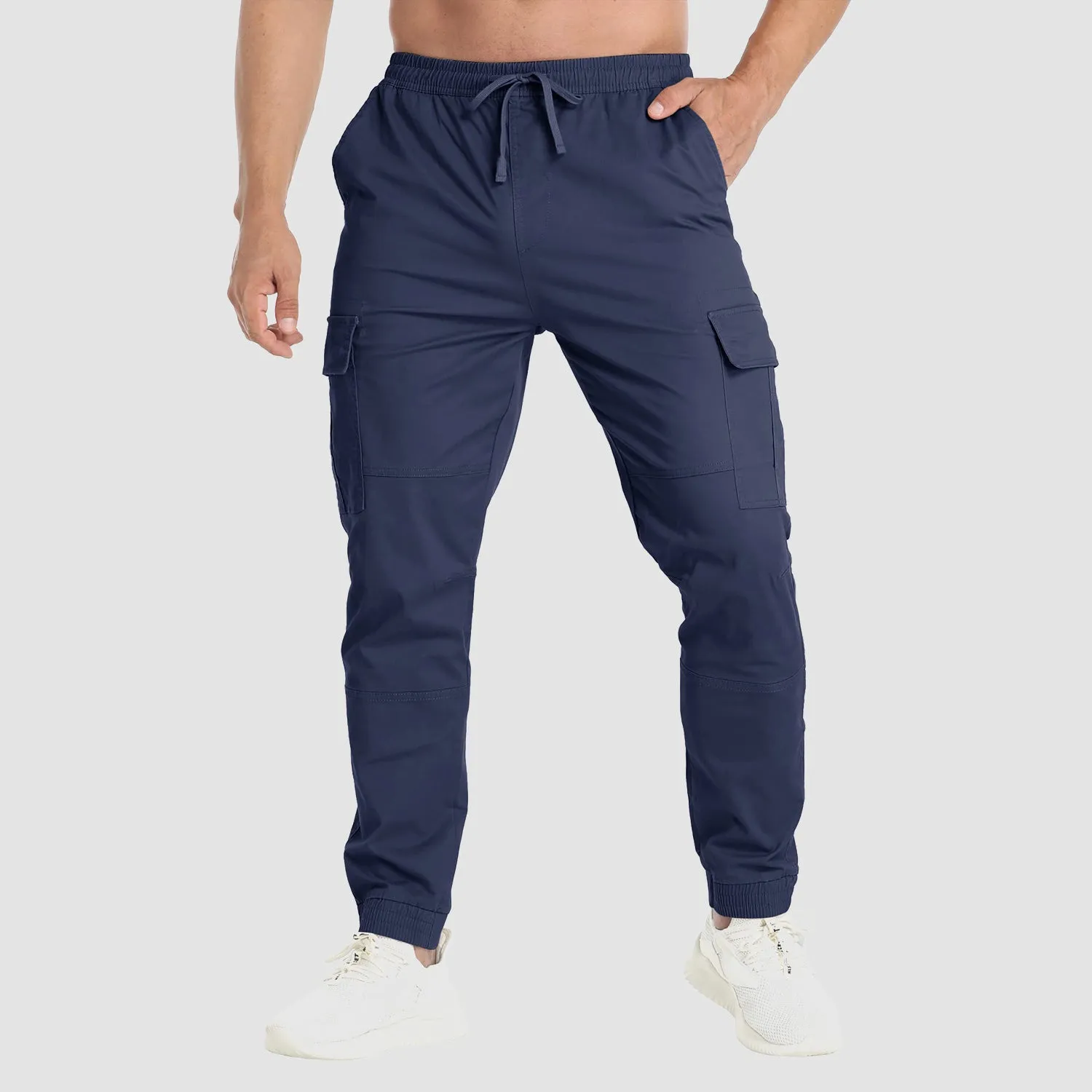 Men's Cargo Pants Elastic Waist Quick Dry Trousers