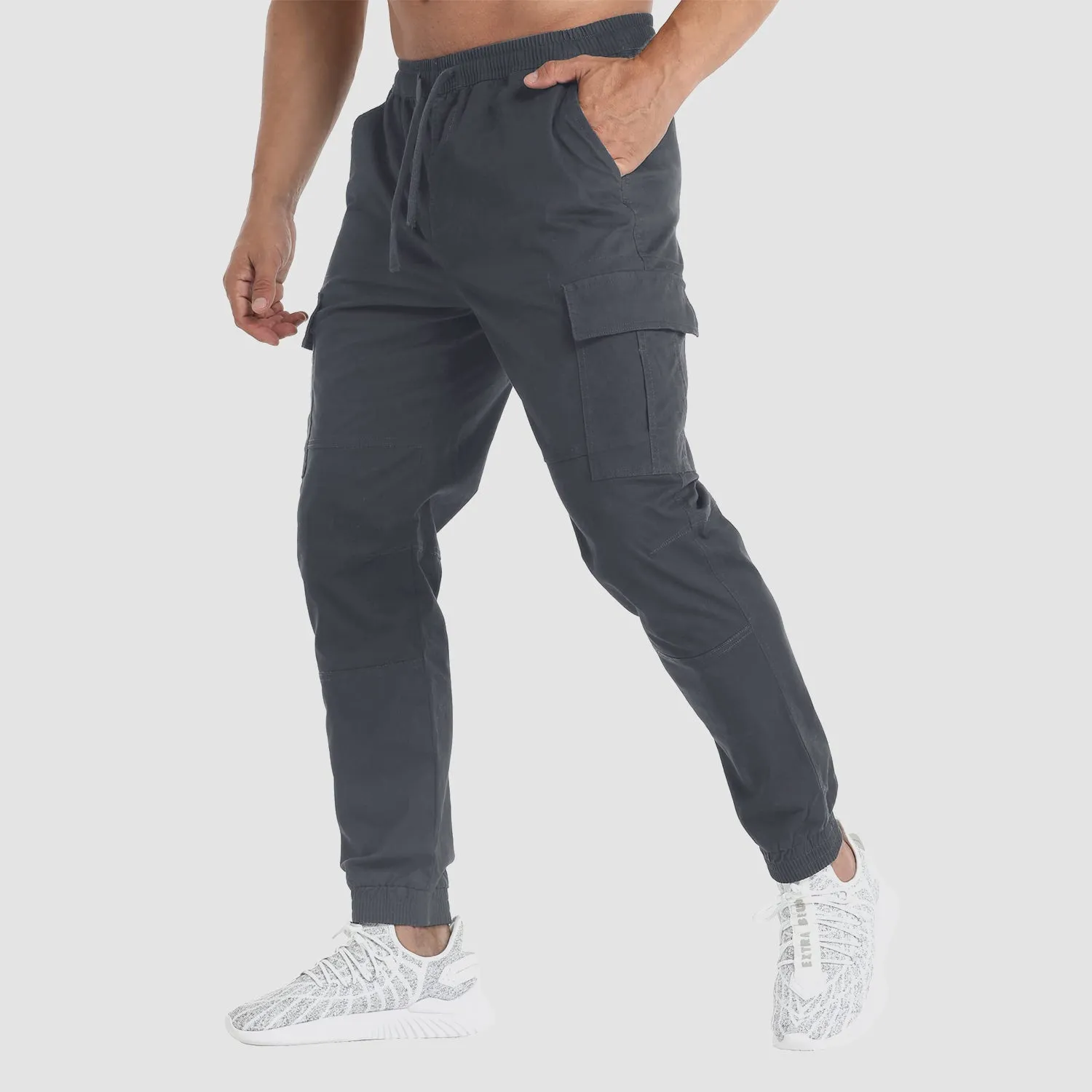 Men's Cargo Pants Elastic Waist Quick Dry Trousers