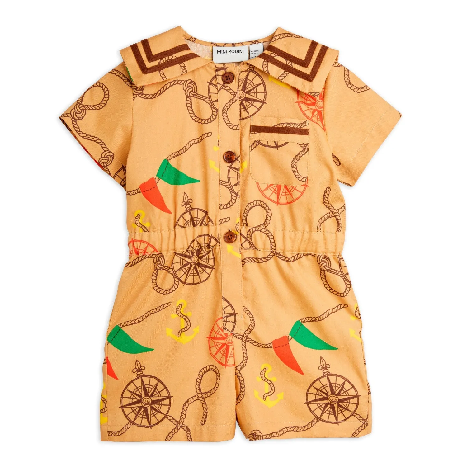 Nautical Woven Jumpsuit by Mini Rodini